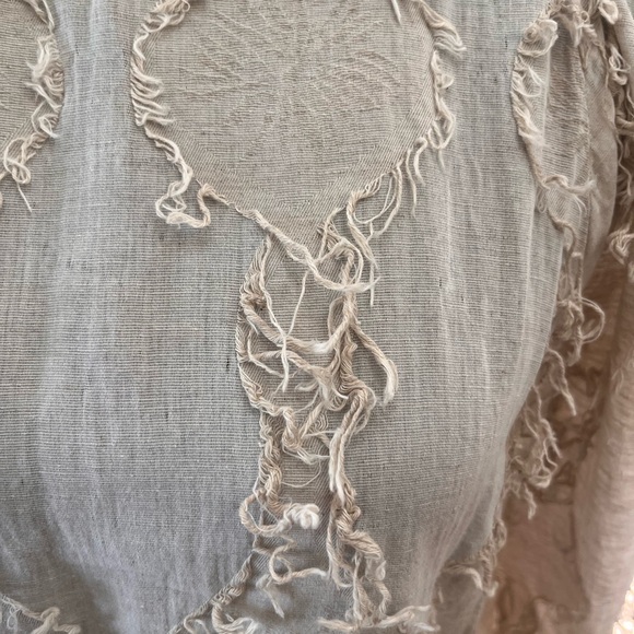 Zara fringed peplum top, size S - Picture 2 of 4